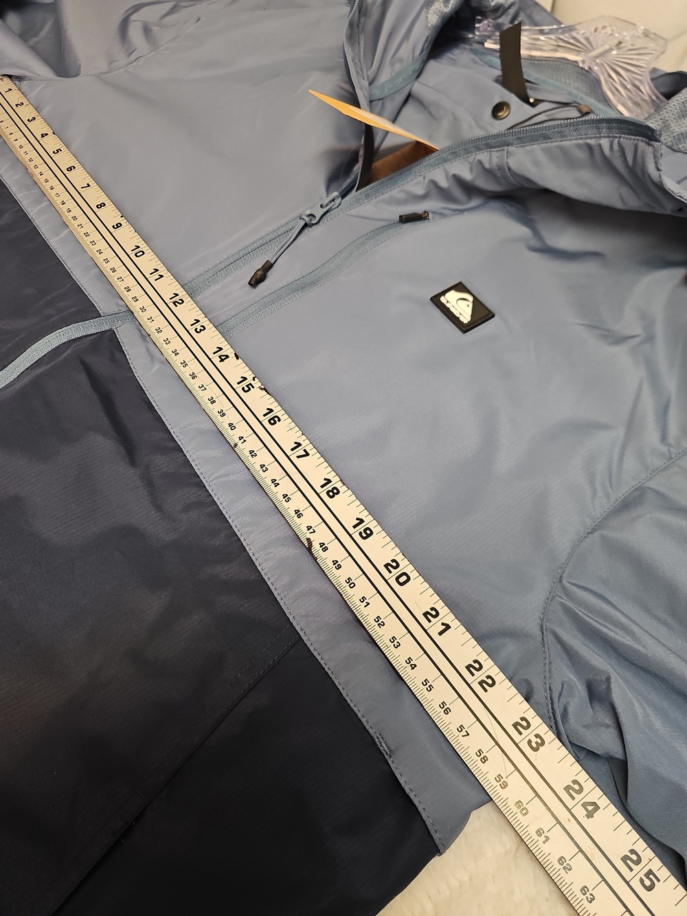 Quiksilver Men’s Two-Tone Blue Windbreaker Jacket Sz L/G - Picture 13 of 14